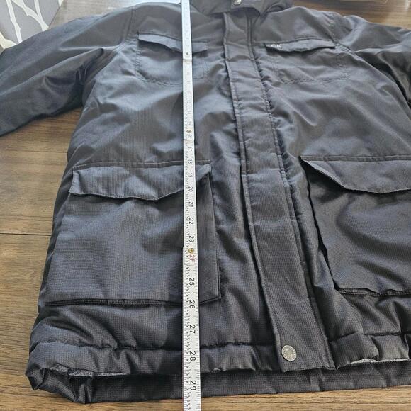 Calvin Klein Hooded Black Coat, Young Adult Unisex SIZE XL - Picture 6 of 11